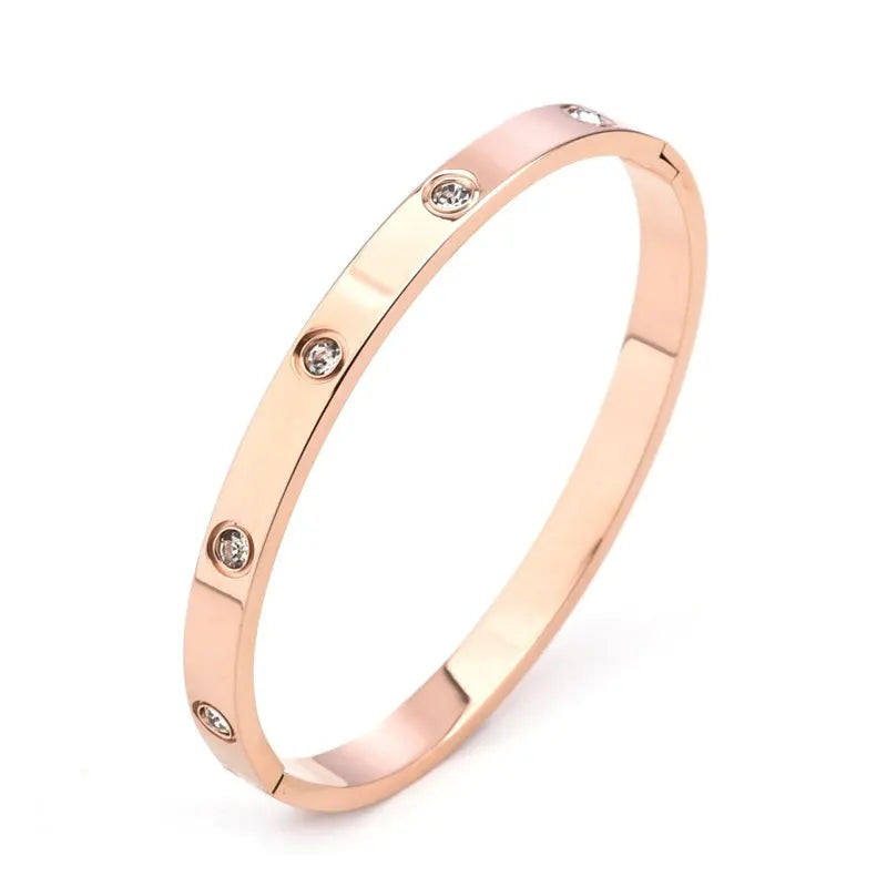 Fashion stainless steel cross pattern bracelet, luxurious trendy and simple design Bracelet men and women Couple jewelry gift