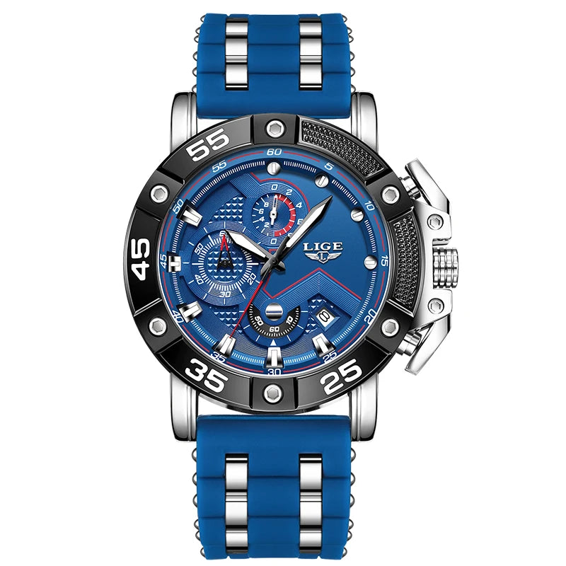 2025 Watches for Men LIGE Top Luxury Brand Quartz Mens Watch Sport Waterproof Wrist Watches Chronograph Date Relogio Masculino