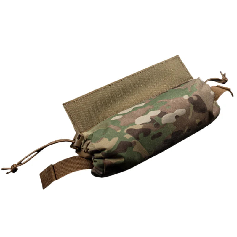 Hunting vest expansion lower abdominal emergency supplies storage bag, large capacity portable quick release FC emergency kit