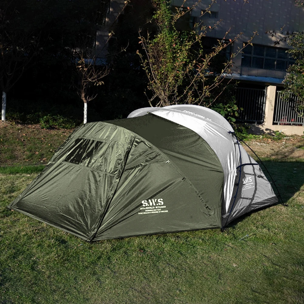 Outdoor Ultralight Camping Tent Single Layer Rainproof Sunshine-proof Tent Fishing Beach Sunshine Shelter 2 person tents