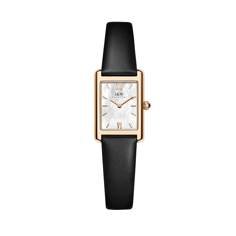 Zegarek Damski Switzerland Made Quartz Watch for Women IW Fashion Women's Watches Sapphire Leather Waterproof Lady Dress Watch