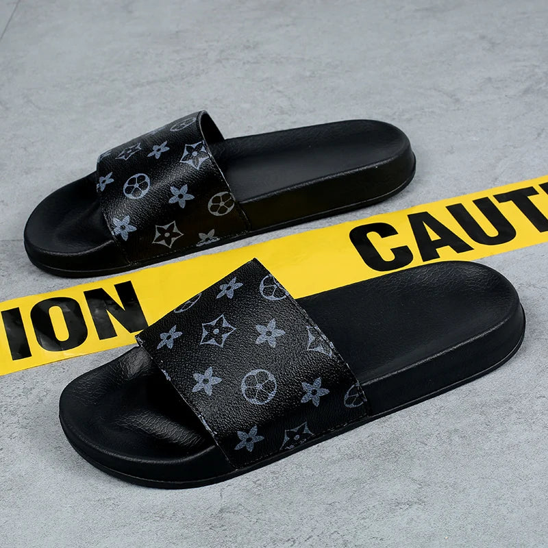 Slippers men's trendy Korean version personalized outdoor wear Roman soft-sole seaside casual flip-flops beach shoes