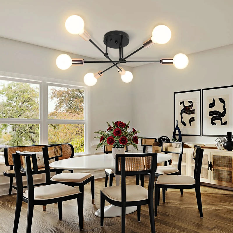 High-end Ceiling Chandelier LED Lights Home Decoration Interior Hanging Lustre Kitchen Dining Living Room Decor Pendant Lamps