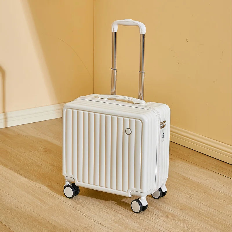 18 inches Travel Luggage Airline Cute Suitcase Password Box Silent Wheel Lightweight Chassis Mounted Universal