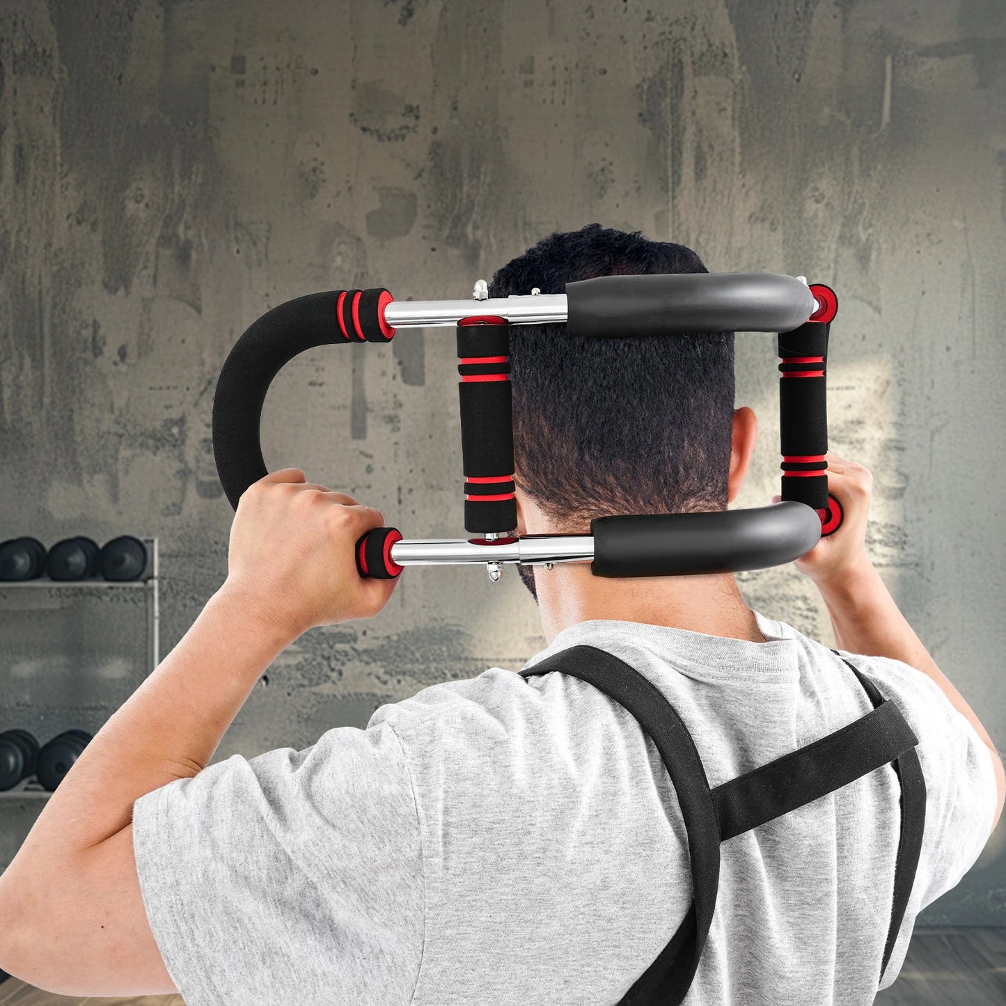 U-Shaped Hand 5-Resistance Adjustable Spring Tensioner Biceps Exercise Fitness Equipment Arm Strength Machine
