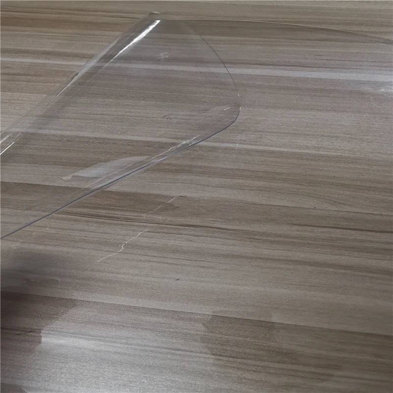 PVC Round Transparent Table Cloth, Waterproof， Oilprpoof , Soft Glass Tablecloth, Dining Table Protector.  (501)