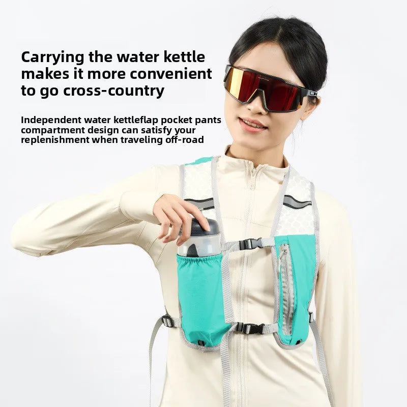 Outdoor Mountaineering, Cycling, Hiking Vest Bag, Light Sports Water Bottle Bag, Tactical Backpack Camping Equipment