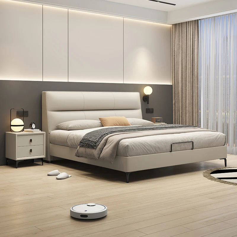 Luxury Waterproof Double Bed Design Headboard Modern Cheap Double Bed Bedgeraamte Frames Camas Matrimoniales Furniture Home