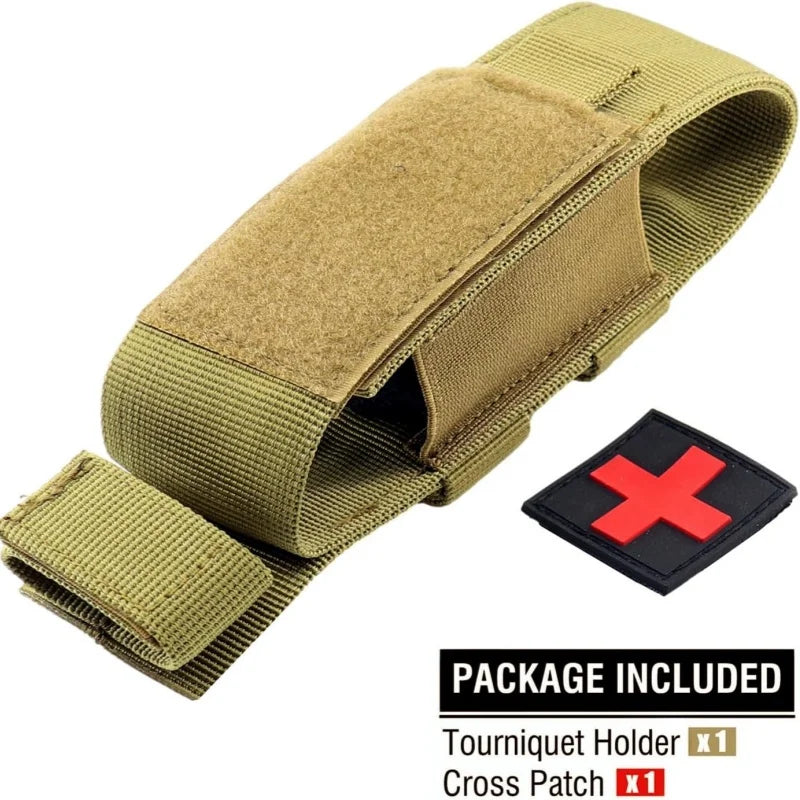 Tactical Emergency Tourniquet Pouch And Medic Shears Pouch Outdoor Hunting Knife Holster Outdoor Emergency Equipment