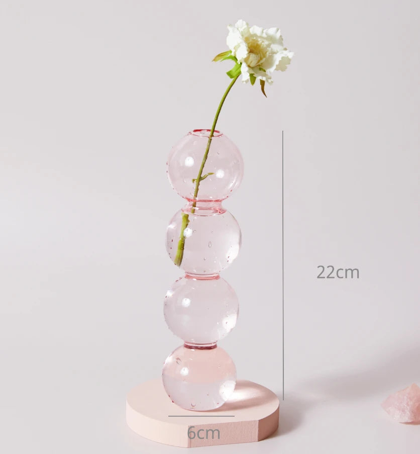 Pink Wedding Table Centerpieces Candle Holder Wedding Decoration Flower Vase Home Decoration Accessories Vases Room Decor