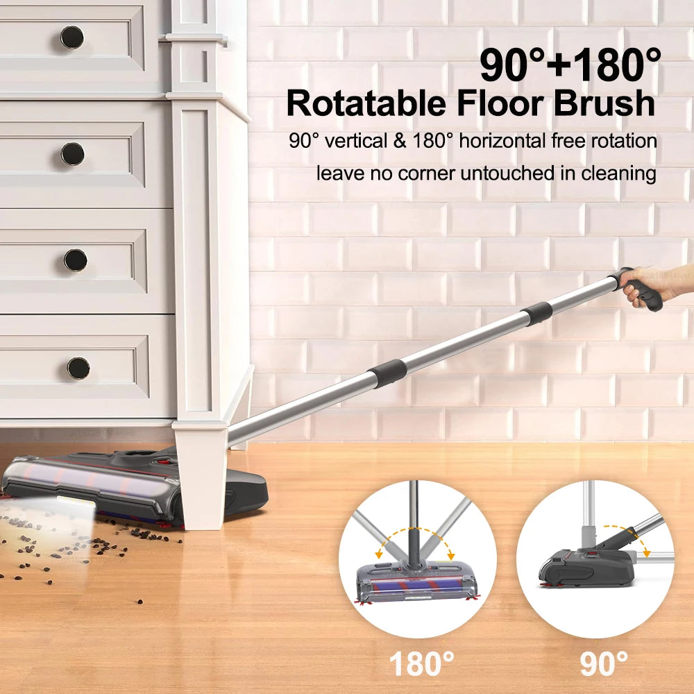 Electric Sweeper Portable Handheld Carpet Floor Sweeper Cleaning Machine Wireless Electric Mop Rechargeable Rotary Floor Mopping