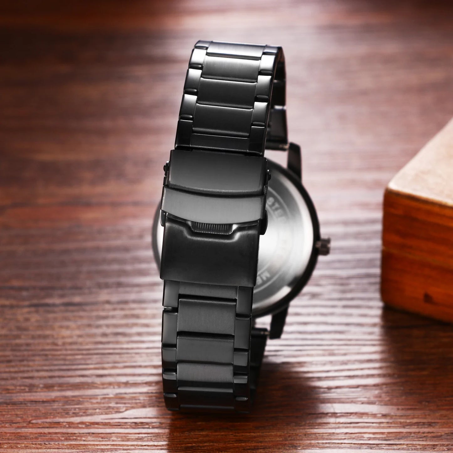 LANCARDO Men's Quartz Watch Mirrorless Magnetic Levitation Waterproof Watch Pineless Ball Design Removable Stainless Steel Strap
