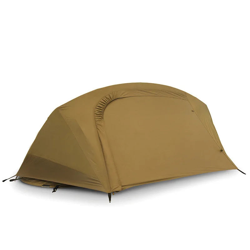 Outdoor Camping Travel Tactical Tent Single Person Field Adventure Folding Rainproof Boat Bed Tent Sunshade Tourist Beach Tent