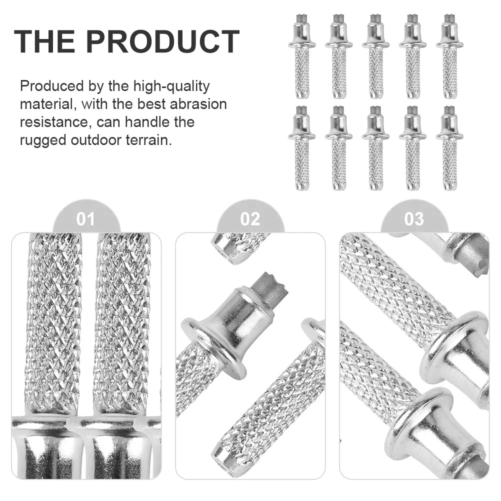 10 Pcs Alpenstock Accessories Trekking Walking Replacement Tips Stick for Climbing Rod