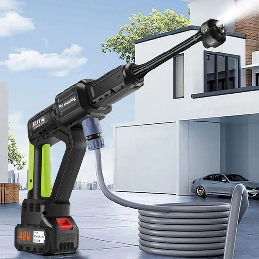 Wireless Electric Car Washer High Pressure Car Washing Machine with Lithium Battery Portable Water Gun Kit for Garden Watering