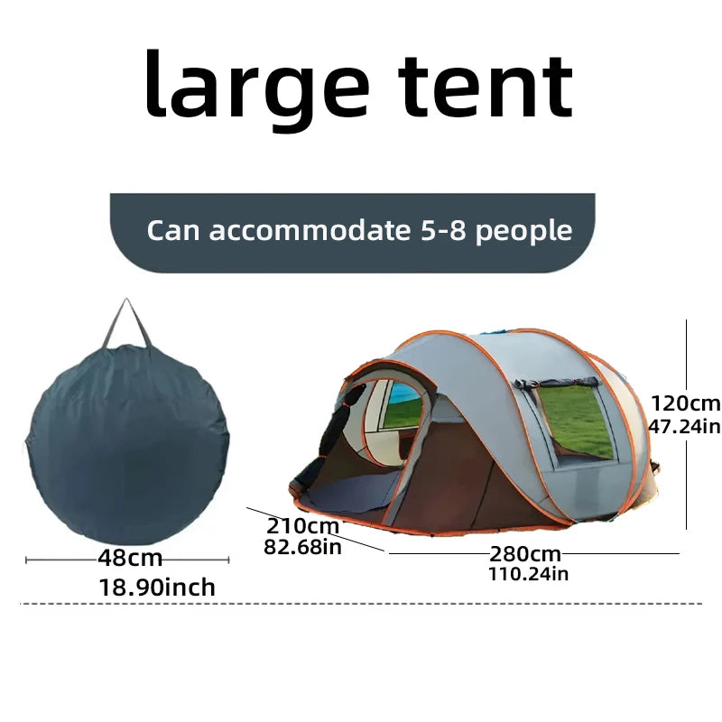 1 camping tent, waterproof sun protection tent, mountaineering camping tent, travel tent, suitable for camping and hiking trips