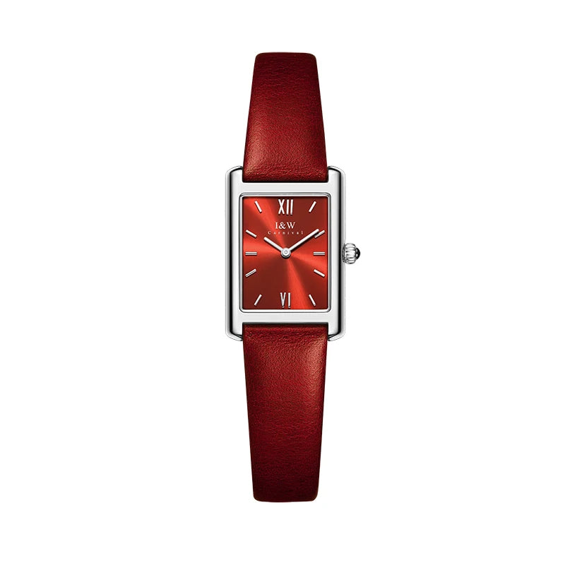 Zegarek Damski Switzerland Made Quartz Watch for Women IW Fashion Women's Watches Sapphire Leather Waterproof Lady Dress Watch