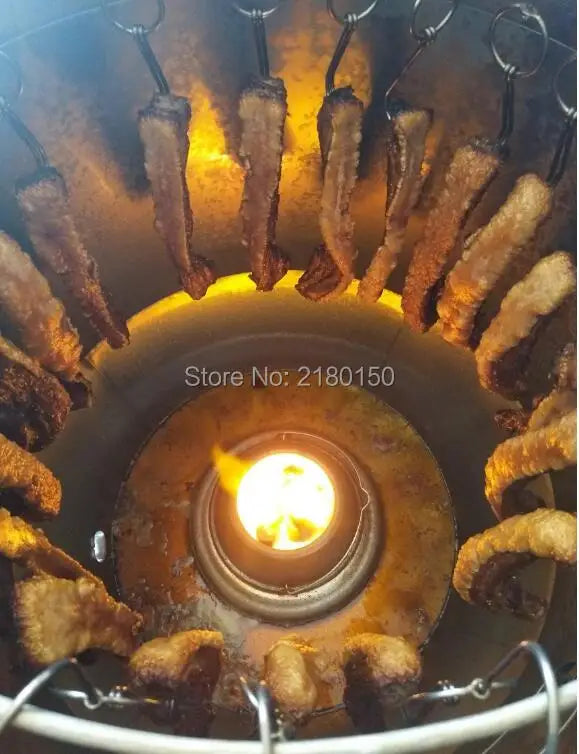 Vertical Charcoal Forno Stainless Steel Duck Chicken Oven Commercial Meat Roast Stove Goose Crispy Pork Belly Hanging Oven