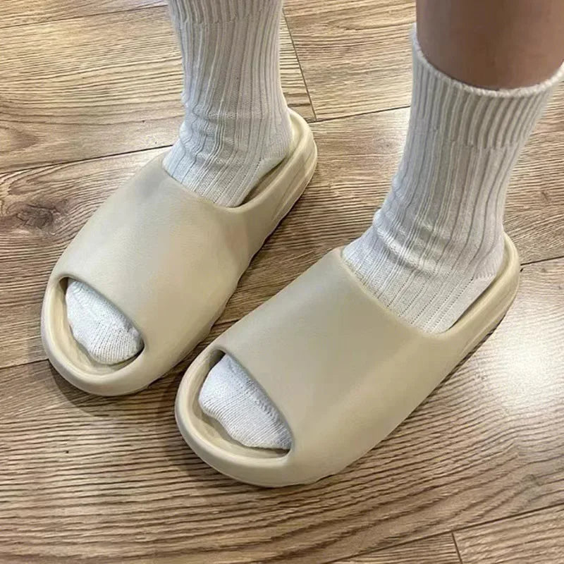 47 Size Super Soft Eva Sole Summer Slippers for Men Women Bottom Indoor Home Slides Sandals Beach Shoes Male Slippers Flip Flops