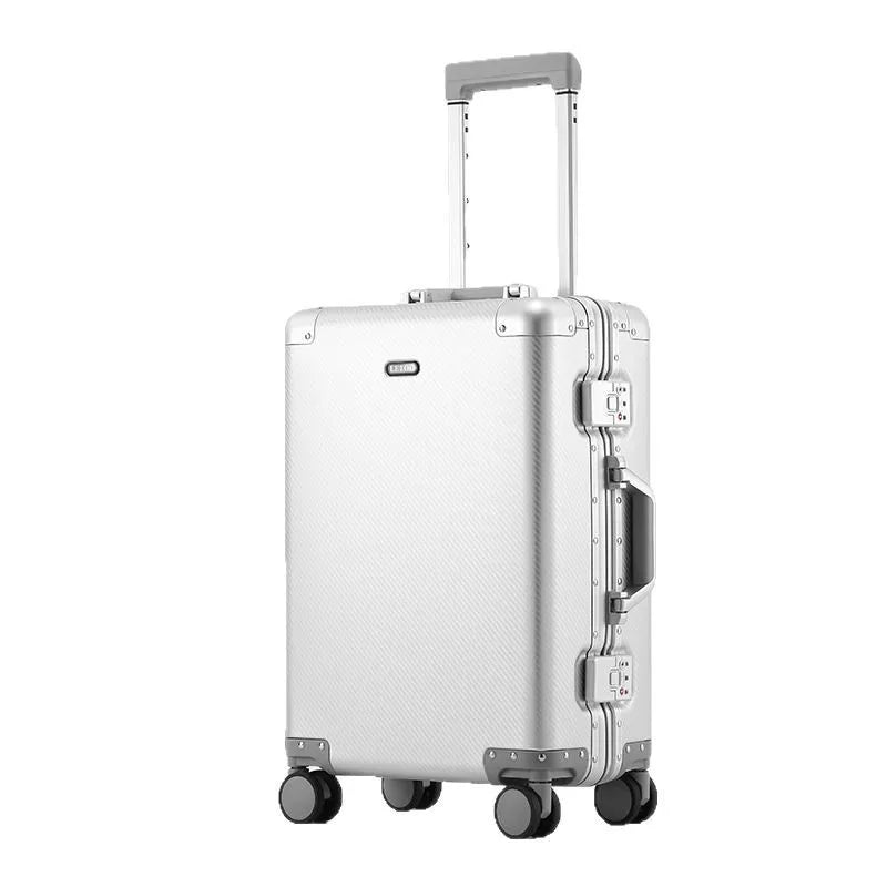 20/26 inch Aluminum-magnesium alloy Travel Suitcase Carry on Luggage Rolling Luggage Suitcase Boarding Trolley Case with Wheels