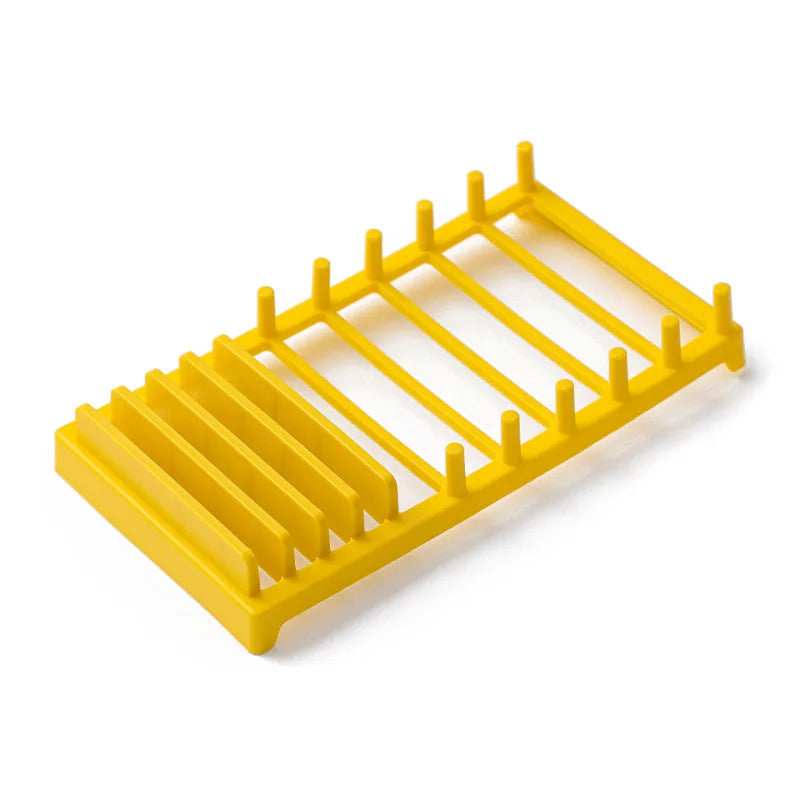 Kitchen Organizer Pot Lid Rack Plastic Spoon Holder Pot Lid Shelf Cooking Dish Rack Pan Cover Stand Kitchen Accessories