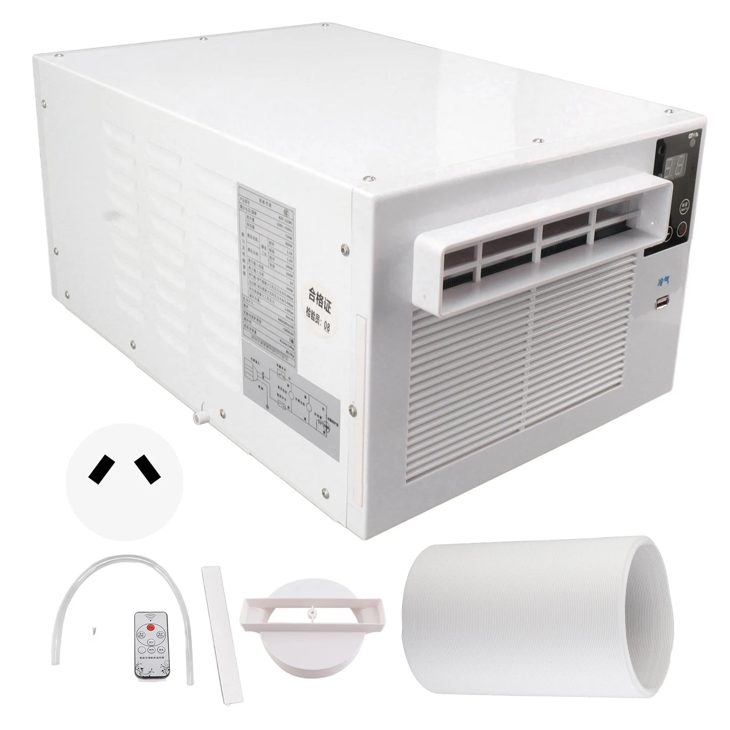 Portable Air Conditioner Remote Control Touch Air Cooler for Outdoor Camping Car Kitchen 280W Remote Control Air Cooler