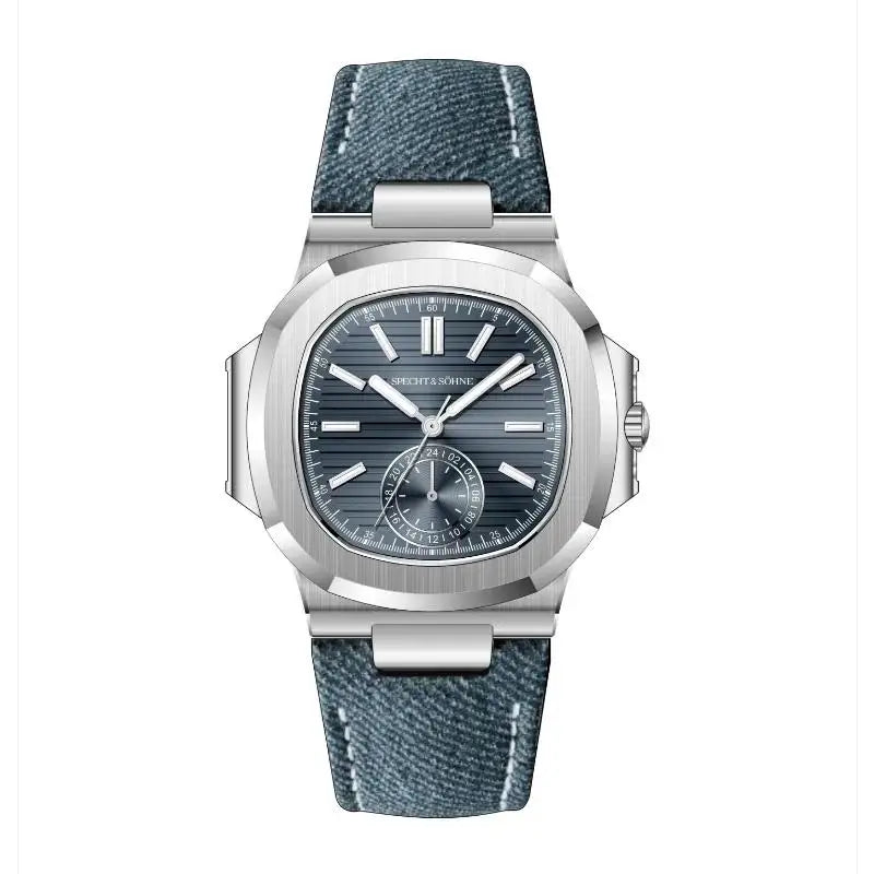 Specht & Söhne Watches Men Classic 5980 Japan VH60 Movt Luminous AR Coating Leather Crystal Steel Quartz Watches 50M Waterproof