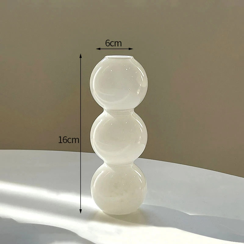 Creative Mushroom Plant Glass Vase Modern Decorative Vases Room Vase Plants Plant Glass Bud Vases Living Room Decoration