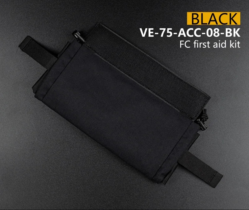 Hunting vest expansion lower abdominal emergency supplies storage bag, large capacity portable quick release FC emergency kit