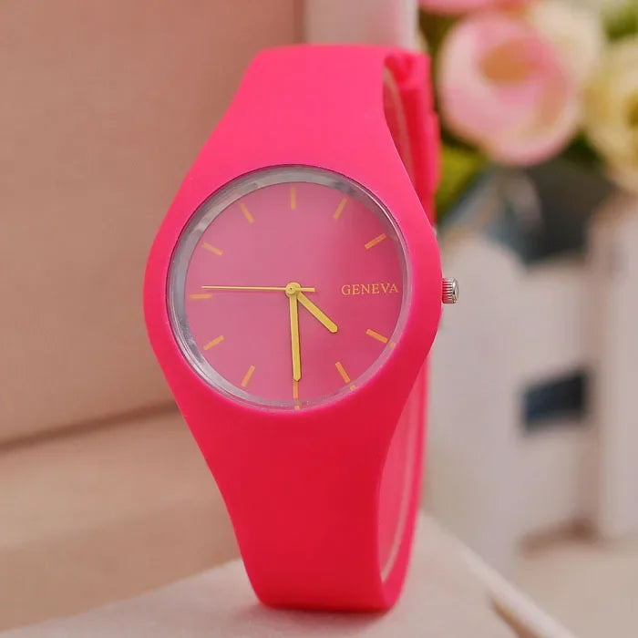 Reloj Mujer 2021 Women's Watches Famous Brand Quartz Watch Women Fashion Casual Sports Silicone Wristwatch Hot Kobiet Zegarka