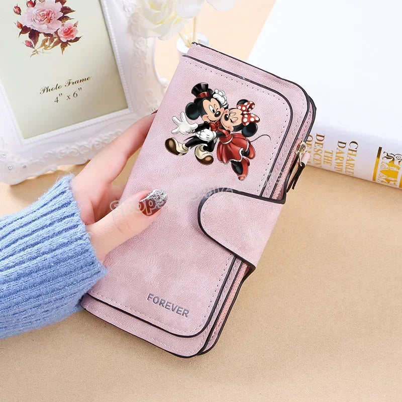 Mickey Minnie Wallet Women Wallets Card Wallet Coin Wallet Womens Bags for Women Purse ID Wallets Female Coin Purse Girls Gift