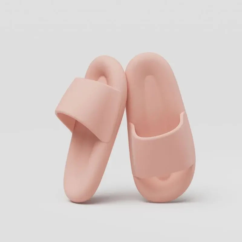 Men's Women's Soft Sole Pillow Slippers Lightweight Open Toe Non Slip EVA Sandals Indoor Outdoor Quick Drying Bathroom Shoes