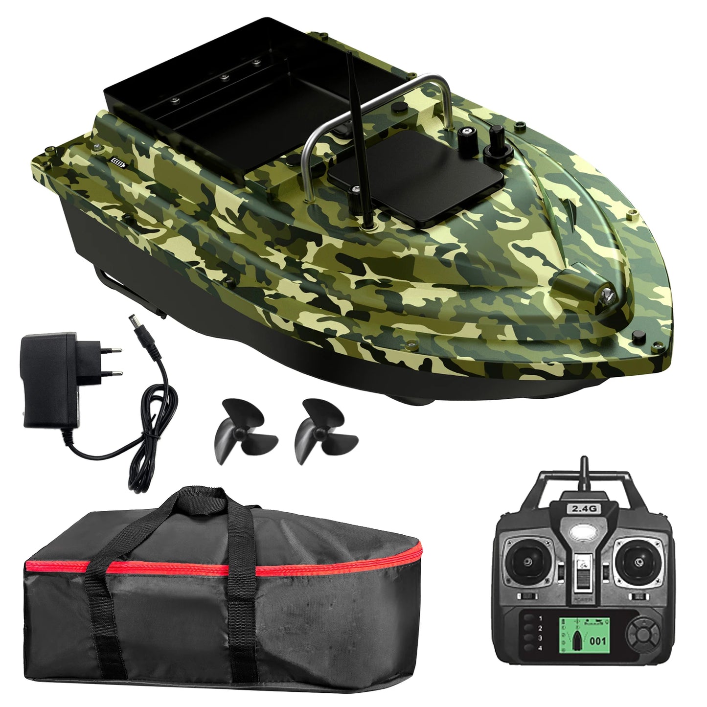 GPS Fishing Bait Boat with Large Bait Container Automatic Bait Boat with 400-500M Remote Range