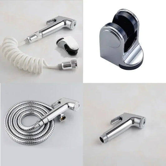 Bathroom Toilet Shower Head Self Handheld Toilet Bidets Sprayer Set Wall Bracket Hand Bidet Faucet Cleaning