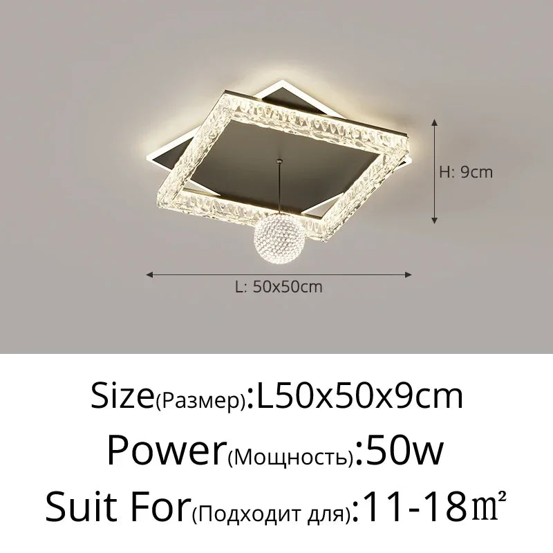 Home Decoration Chandelier Modern Light Luxury LED Ceiling Lamp For Living Room Bedroom Home Decor Indoor Lighting Light Fixture