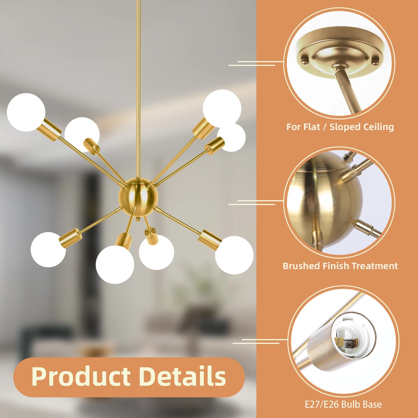 Chandelier LED Ceiling Hanging Lighting Long Position Platfond Lamp Kitchen Dinng Living House Room Pendant Light Home Decor E27