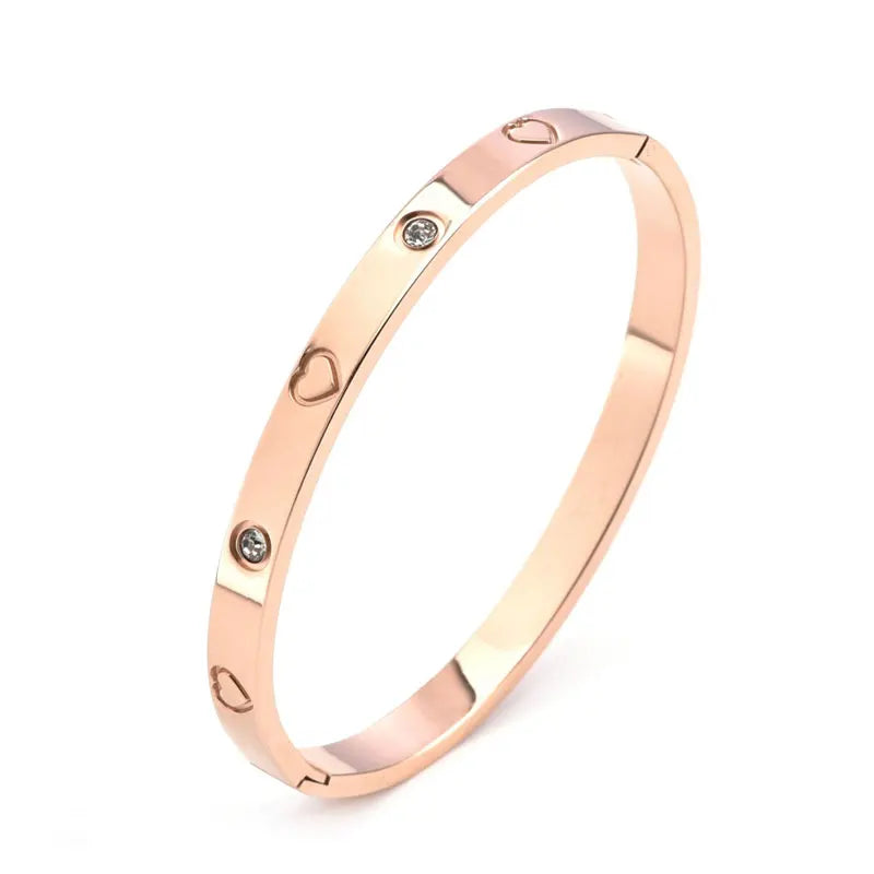 Fashion stainless steel cross pattern bracelet, luxurious trendy and simple design Bracelet men and women Couple jewelry gift