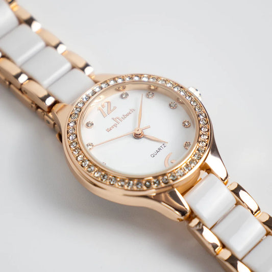 Women's Watch 2025 New Ladies Diamond Waterproof Quartz Wristwatches Resin Ceramic Strap Fashion Luxury Women Watches Gifts