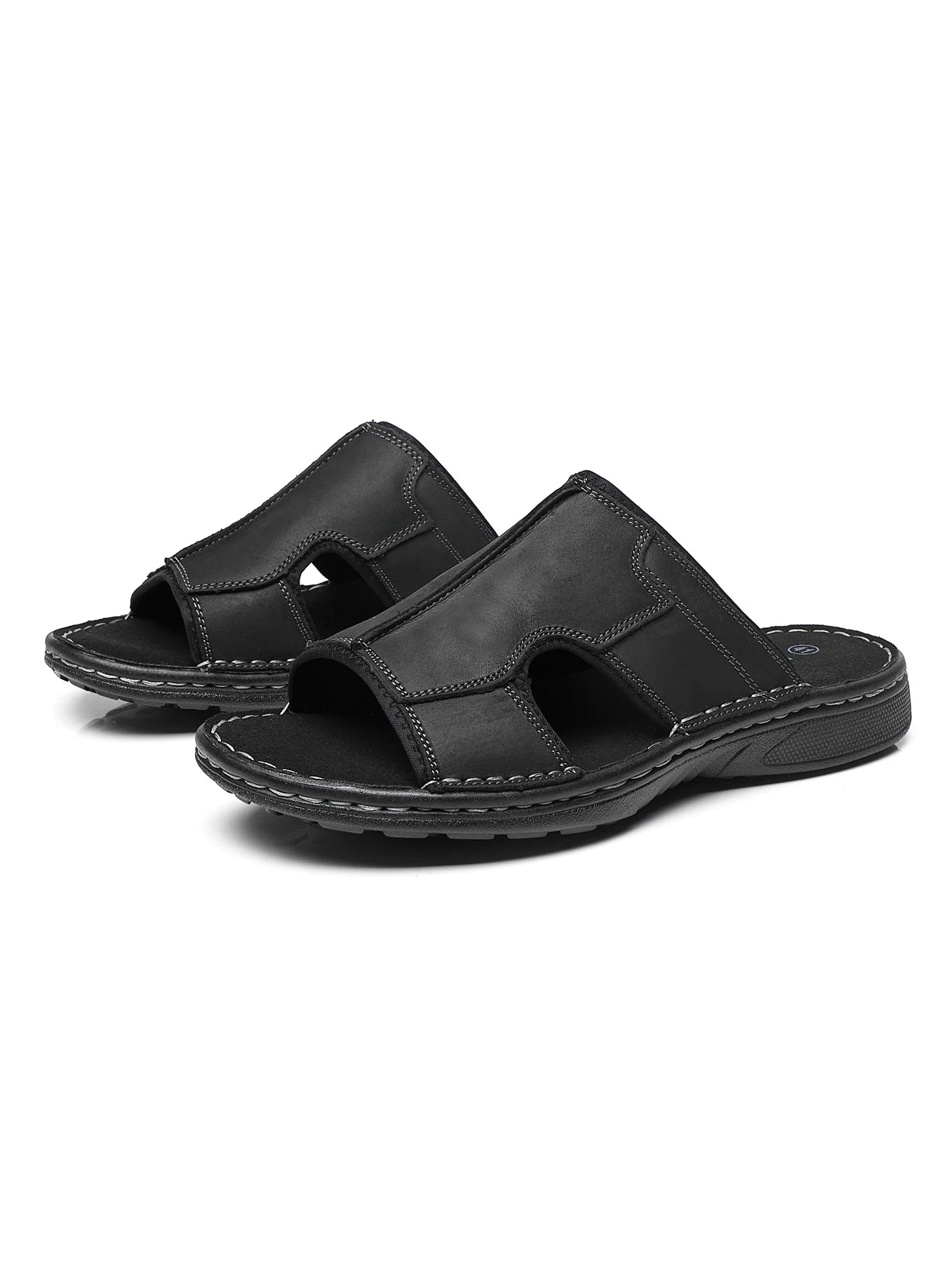First-Layer Cowhide Men's Sports Sandals, Open-Toe Outdoor 防滑 Sandals, Casual Men's Shoes, Outdoor Fashion Beach Shoes, Li