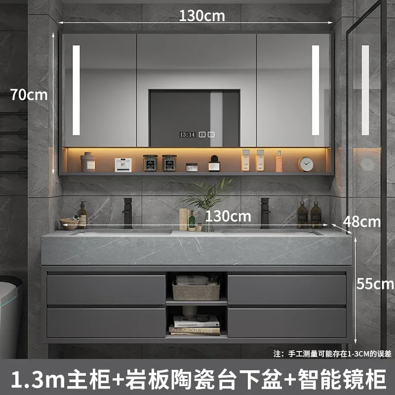 Bathroom Accesories Cabinet Wall Home Accessories Set Luxury Full Furniture Shelfs Sink Cabinet Modern Hovedskapet Bathroom Home