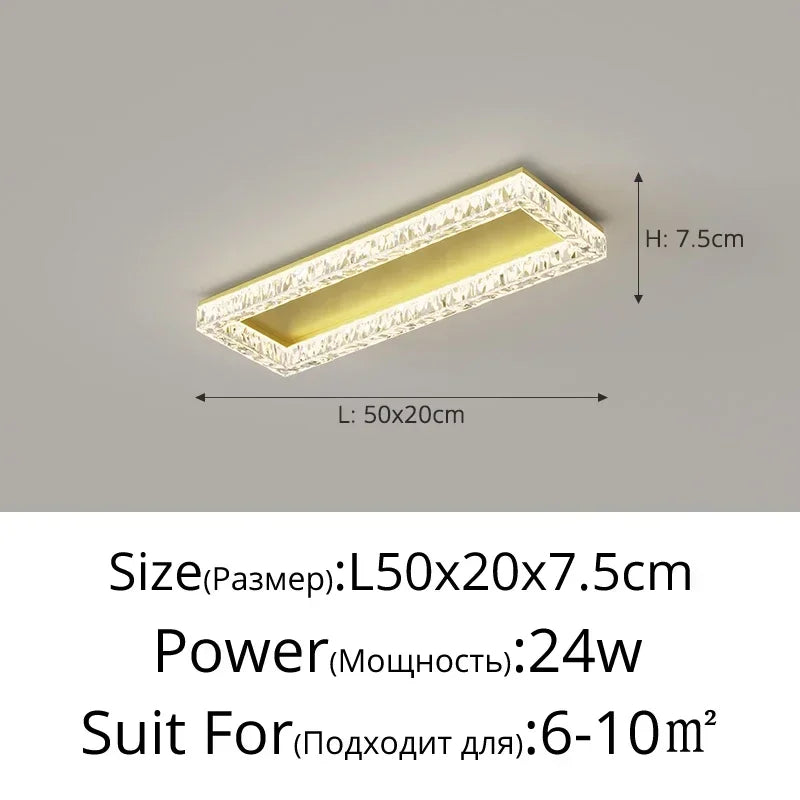Home Decoration Chandelier Modern Light Luxury LED Ceiling Lamp For Living Room Bedroom Home Decor Indoor Lighting Light Fixture