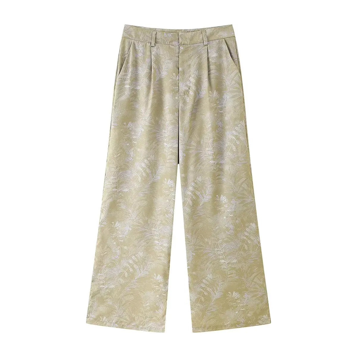 Women's clothing 2025 summer new style European and American style fashion printed trousers