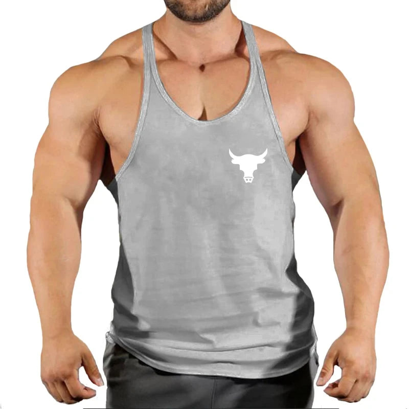 Men's Vest Clothing Muscle Vest Undershirt Strap Bodybuilding Gym Shirt Fitness Men's Workout Bodybuilding Men's Sportswear