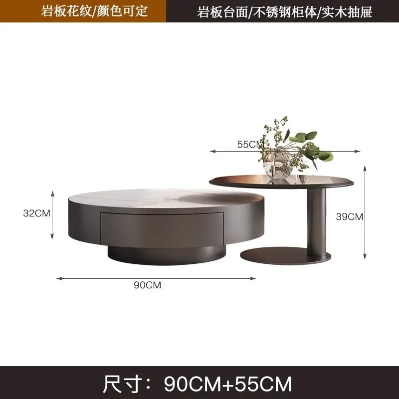 Modern Round Coffee Table For Living Room Luxury Cute Low Coffee Table Nordic Decor Table Basse Salon Furniture Living Room
