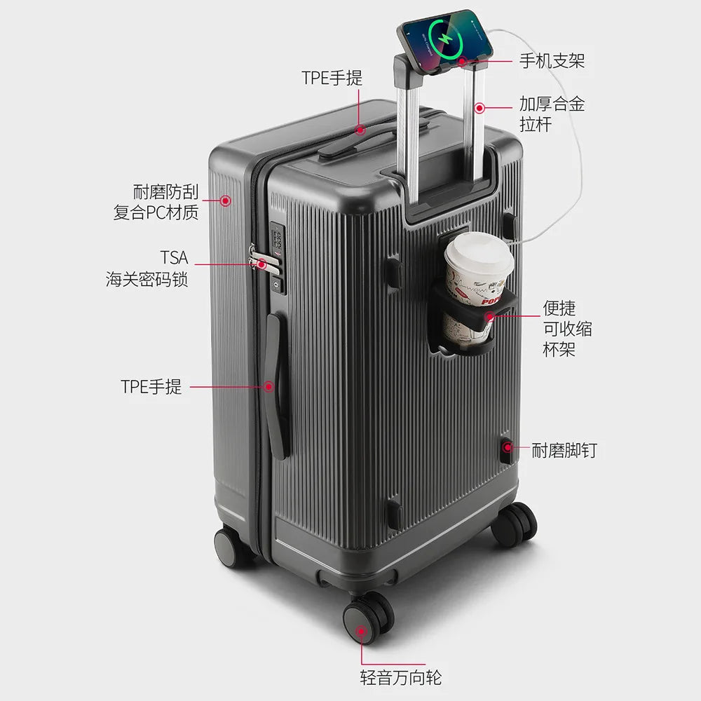 20"26"30"inch Large Capacity Spinner Wheel Check in Trunk Rolling Luggage Case With Wheels