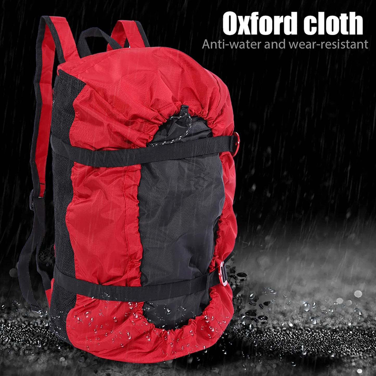 Camping Bag Climbing Bag Outdoor Bag Hiking Bag Rock Climbing Rope Kit Bag Folding Shoulder Strap for Outdoor Camping Hiking