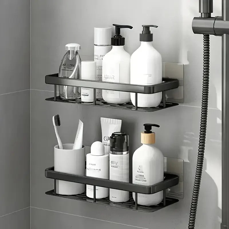 Bathroom Storage Rack, Bathroom Shelves, No-Drill Wall Mount Corner Shelf, Shower Storage Rack Holder