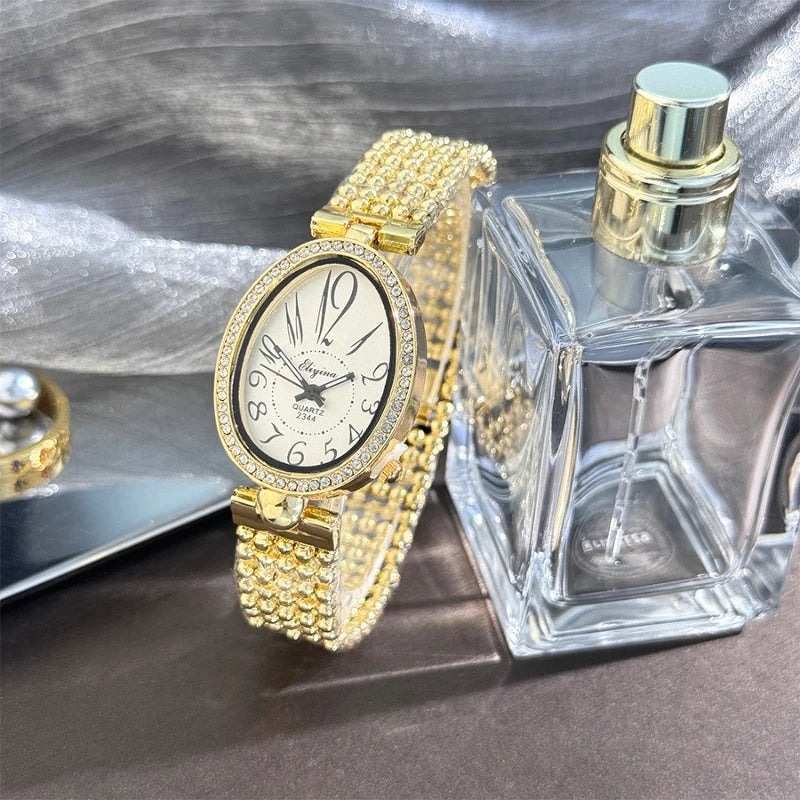 Watches for Women Fashion Stainless Steel Women Quartz Wristwatches Elegant Ladies Retro Steel Strap Watch Reloj