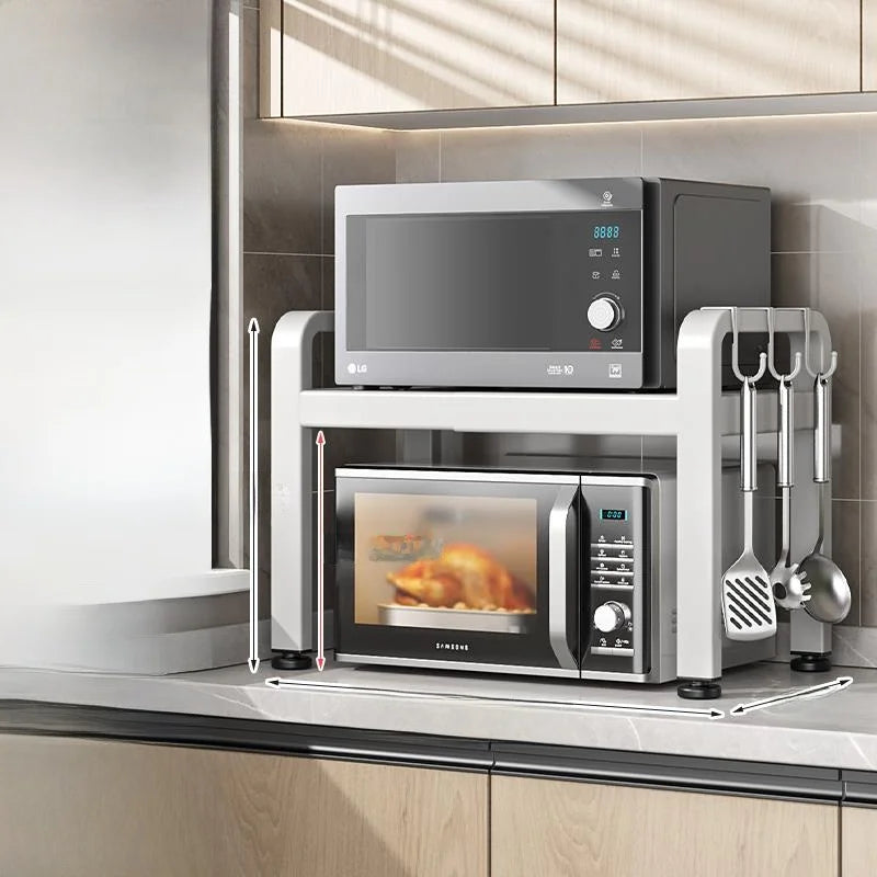Kitchen Microwave Oven Ra Multi-Functional Home Countertop Rice Cooker Oven Storage Support Exble Organization elf