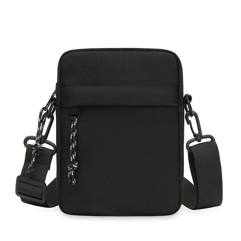 Messenger Sling Bags For Men Casual Canvas Small Zipper Crossbody Pouch Simple Small Crossbody Shoulder Bag Mini Men Phone Bag